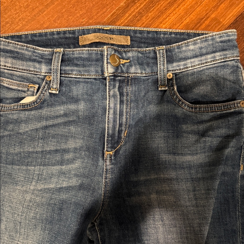 Joe’s Jeans The Iconic mid rise skinny ankle jeans with tulip fringe hem - Picture 6 of 13